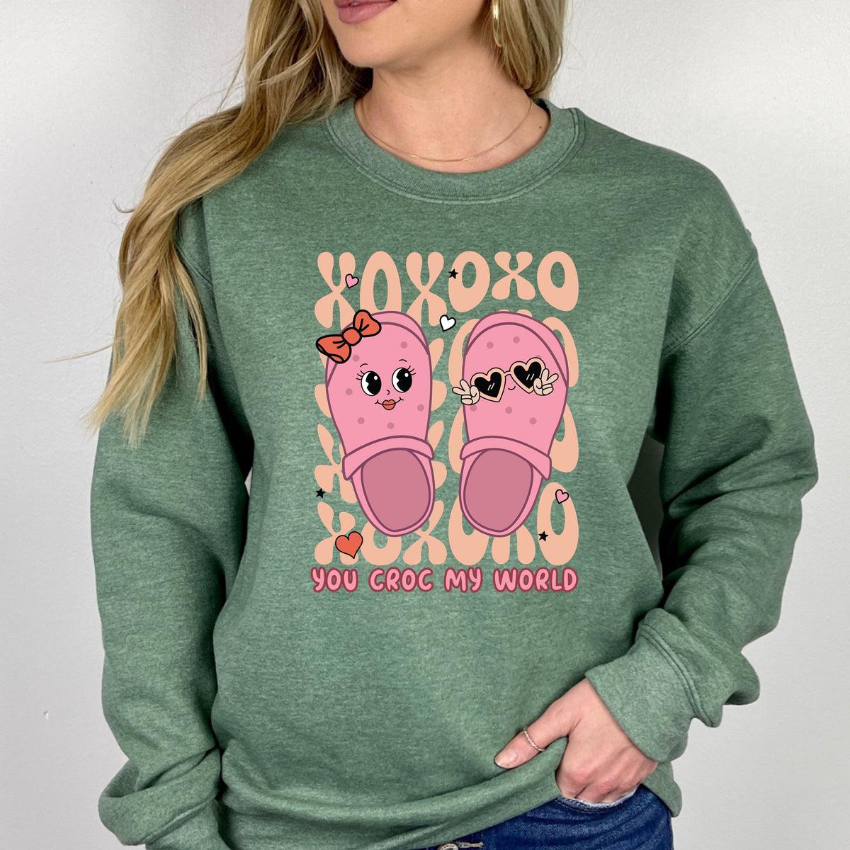 You Croc My World  - Adult Crewneck Sweatshirt