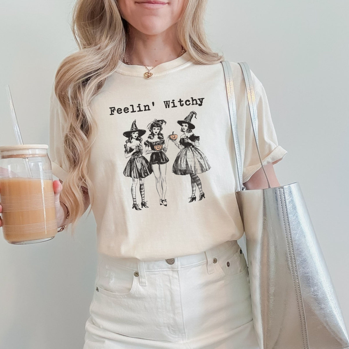 Feelin' Witchy Halloween – Adult Comfort Colors T-Shirt