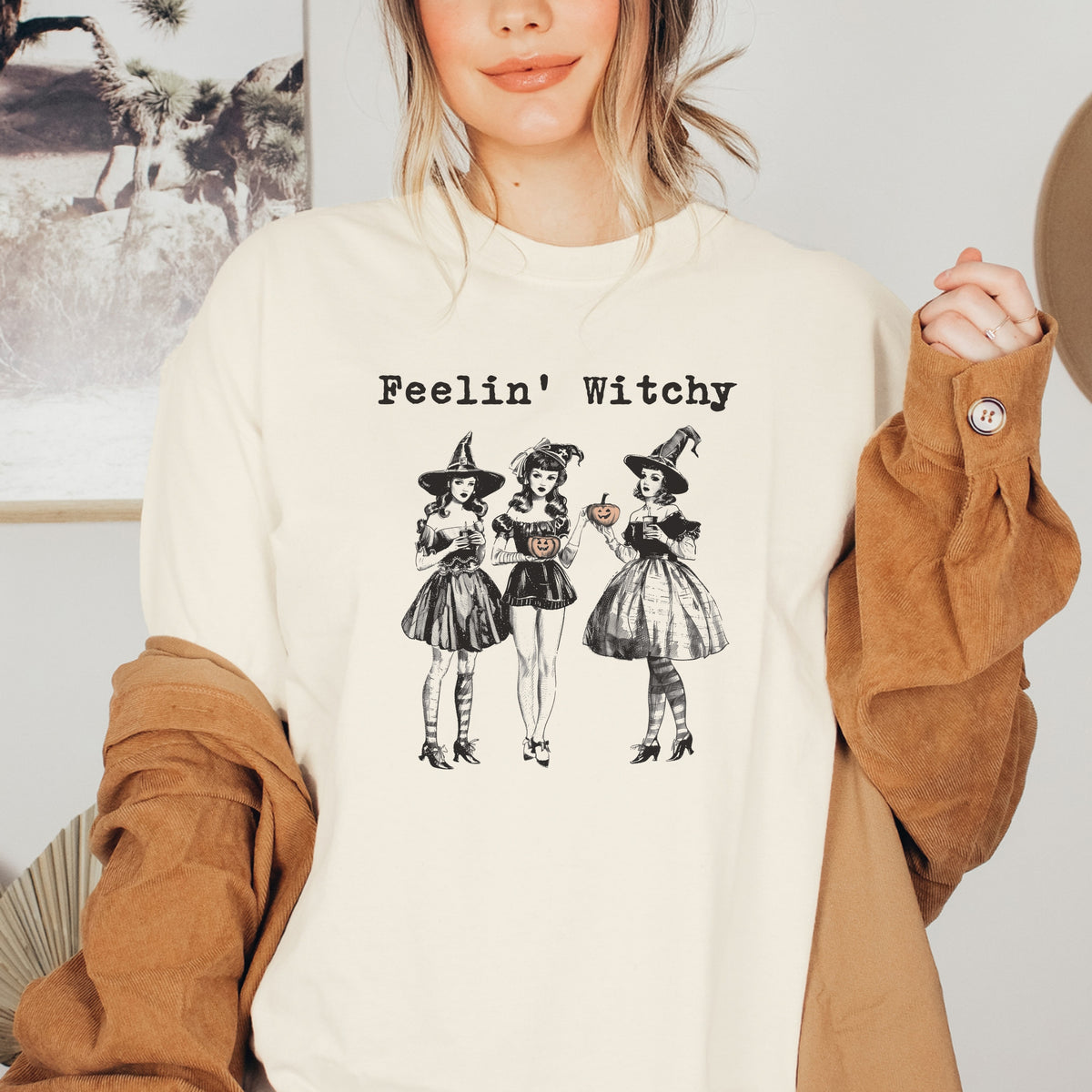 Feelin' Witchy Halloween – Adult Softstyle T-Shirt