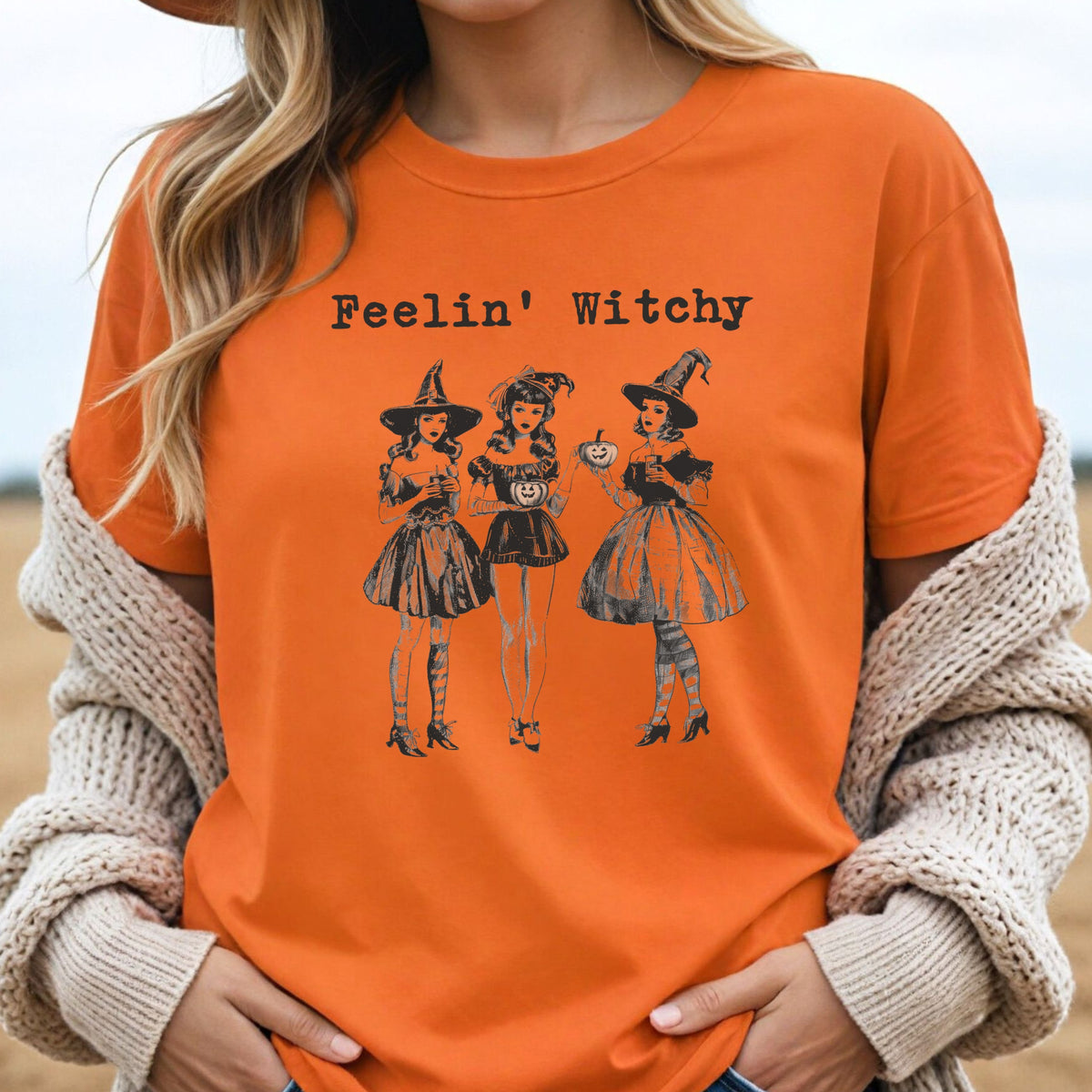 Feelin' Witchy Halloween – Adult Softstyle T-Shirt