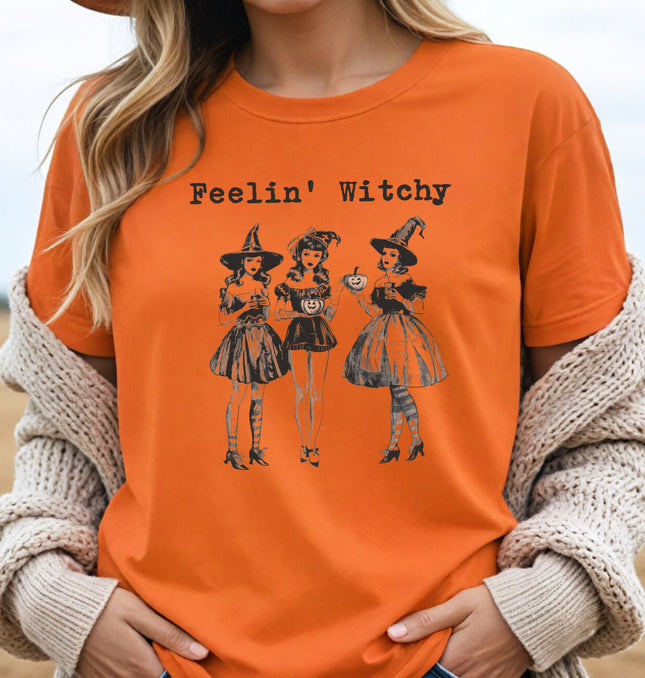 Feelin' Witchy Halloween – Adult Softstyle T-Shirt