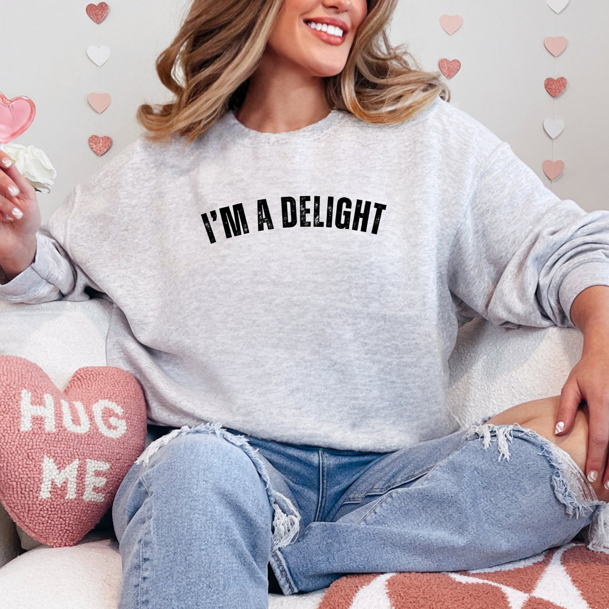 I'm a Delight - Adult Crewneck Sweatshirt