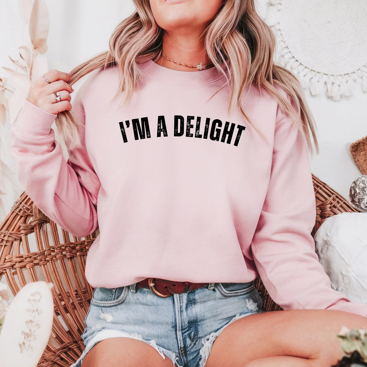 I'm a Delight - Adult Crewneck Sweatshirt