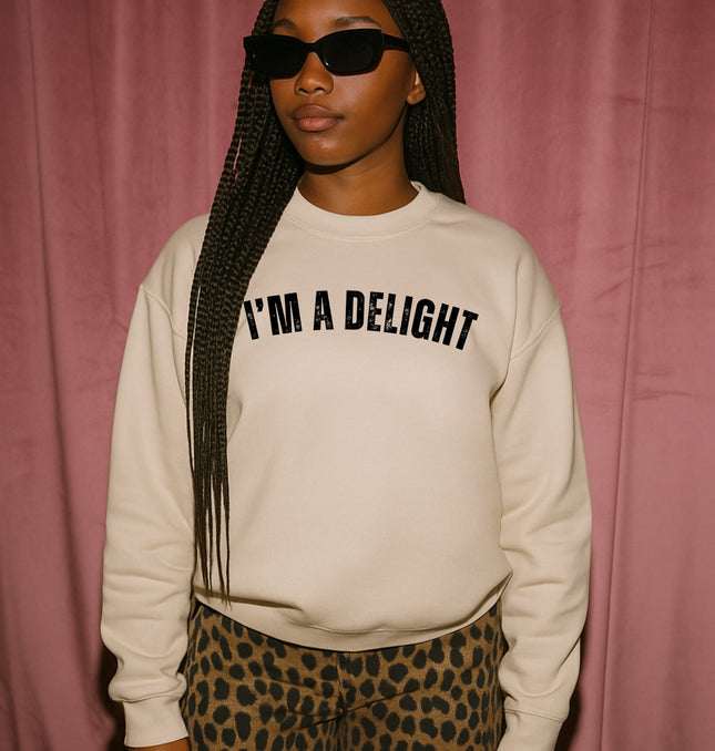 I'm a Delight - Adult Crewneck Sweatshirt