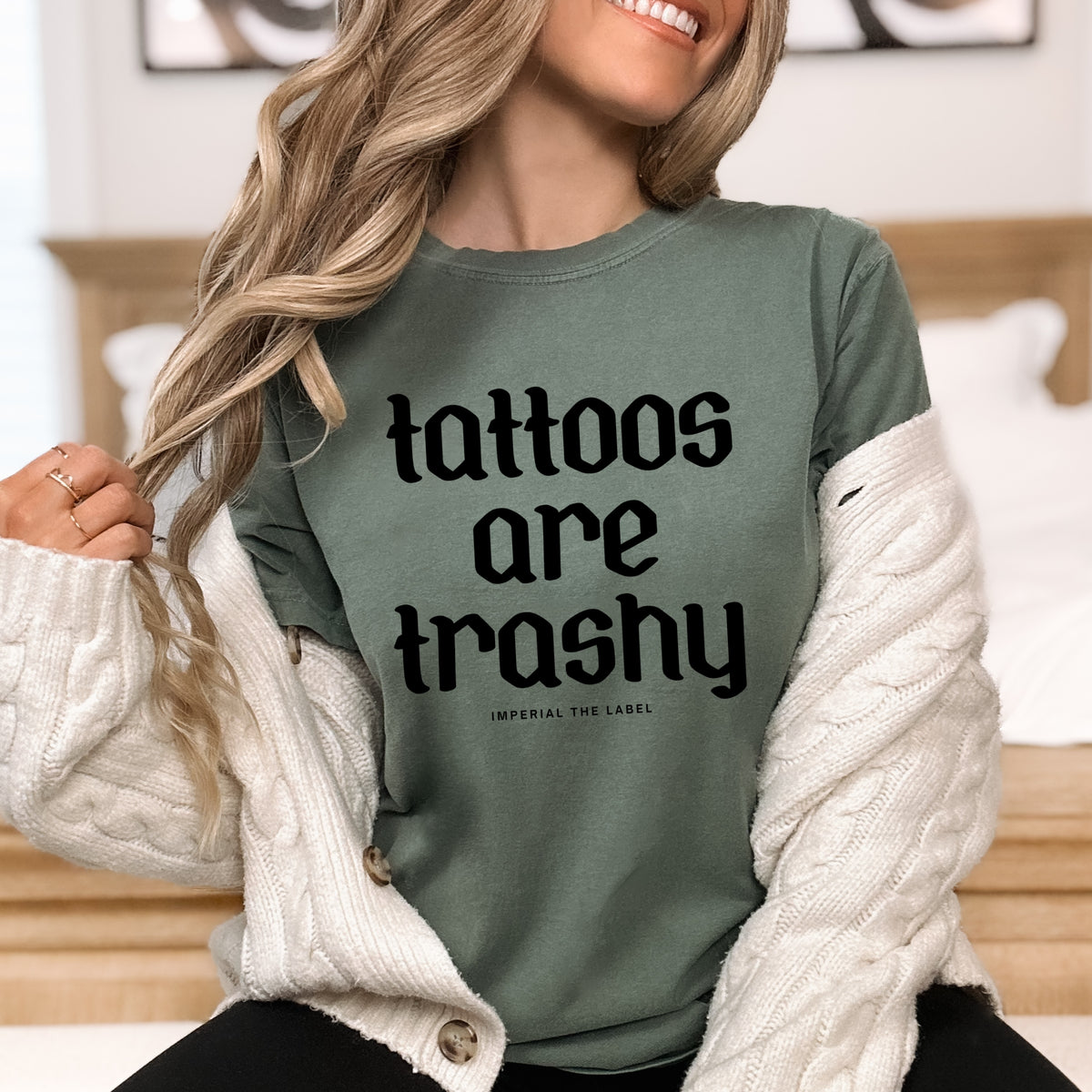 Tattoos are Trashy - Adult Comfort Colors T-Shirt