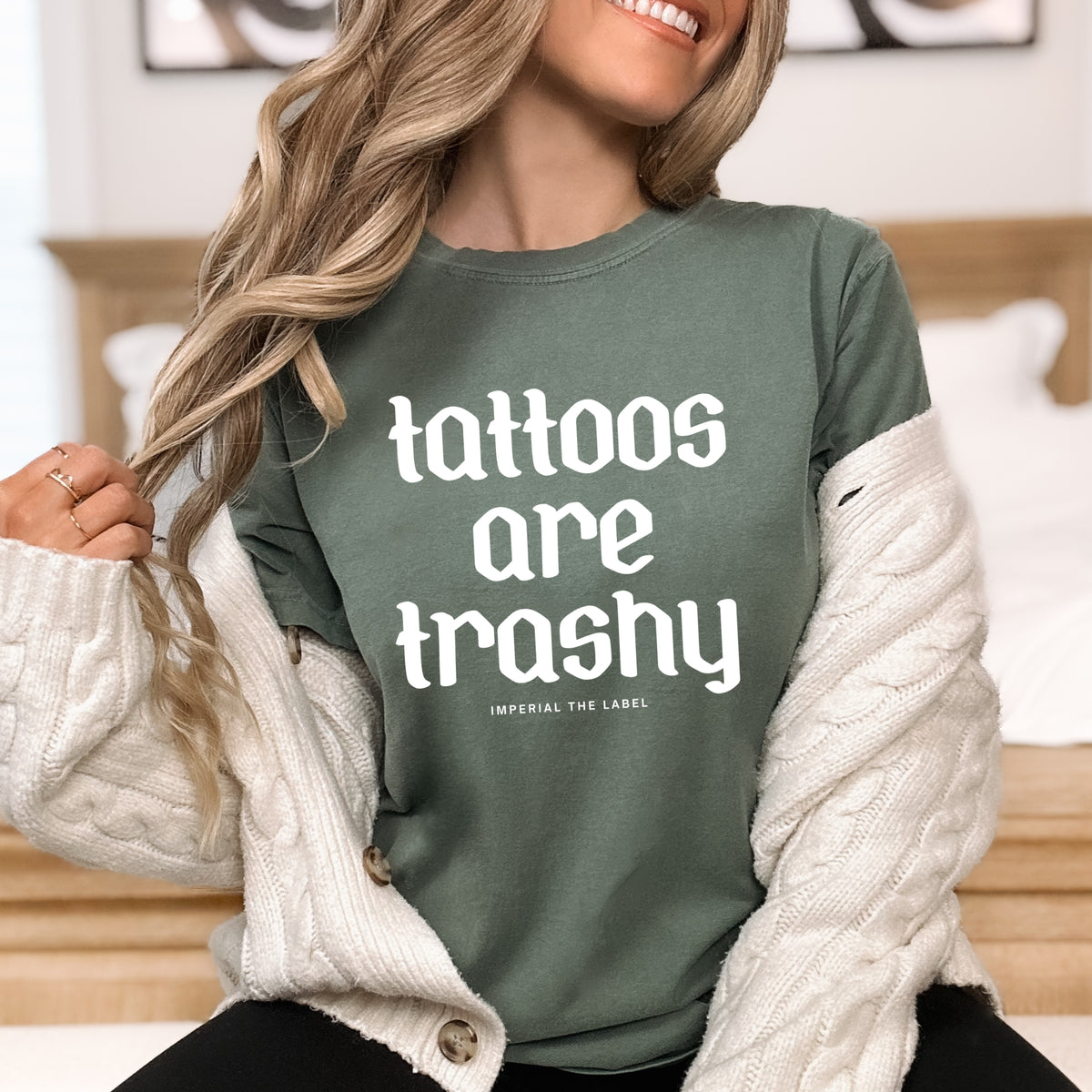 Tattoos are Trashy - Adult Comfort Colors T-Shirt