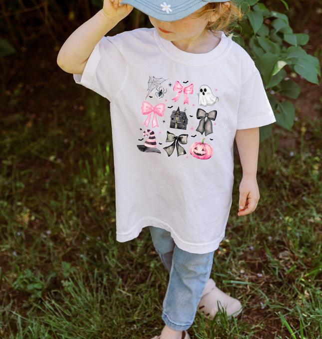Pink Halloween Coquette Kids - Youth Comfort Colors T-Shirt