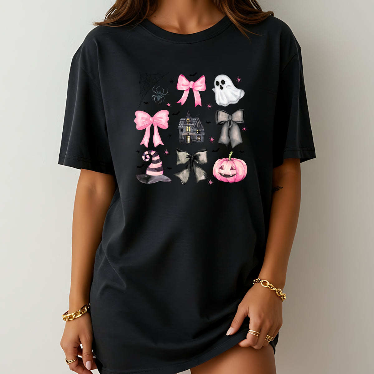 Pink Halloween Coquette - Adult Softstyle T-Shirt