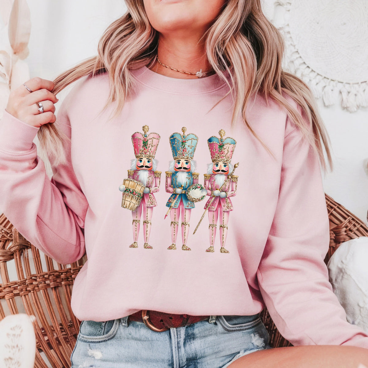 Vintage Nutcrackers - Adult Crewneck Sweatshirt