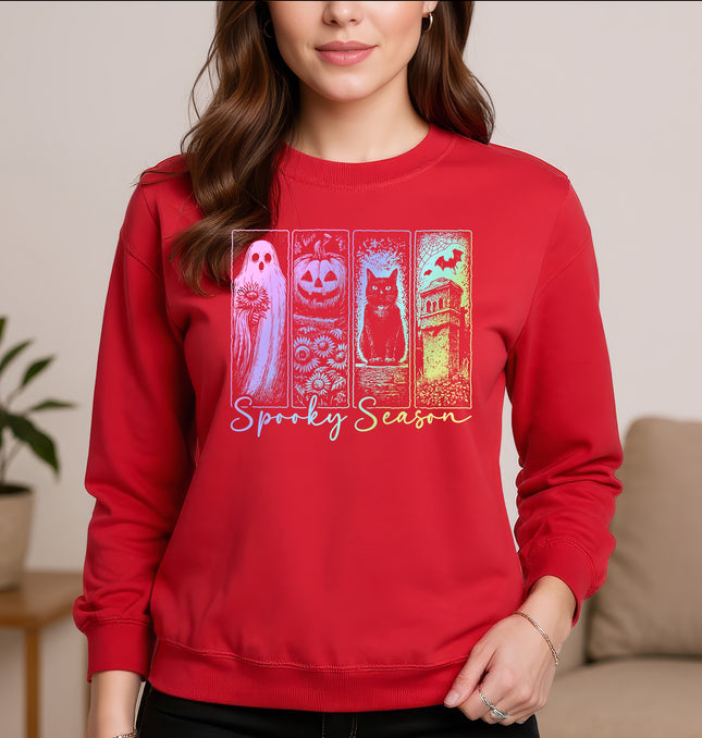 Spooky Season Vintage Pastel - Adult Crewneck Sweatshirt