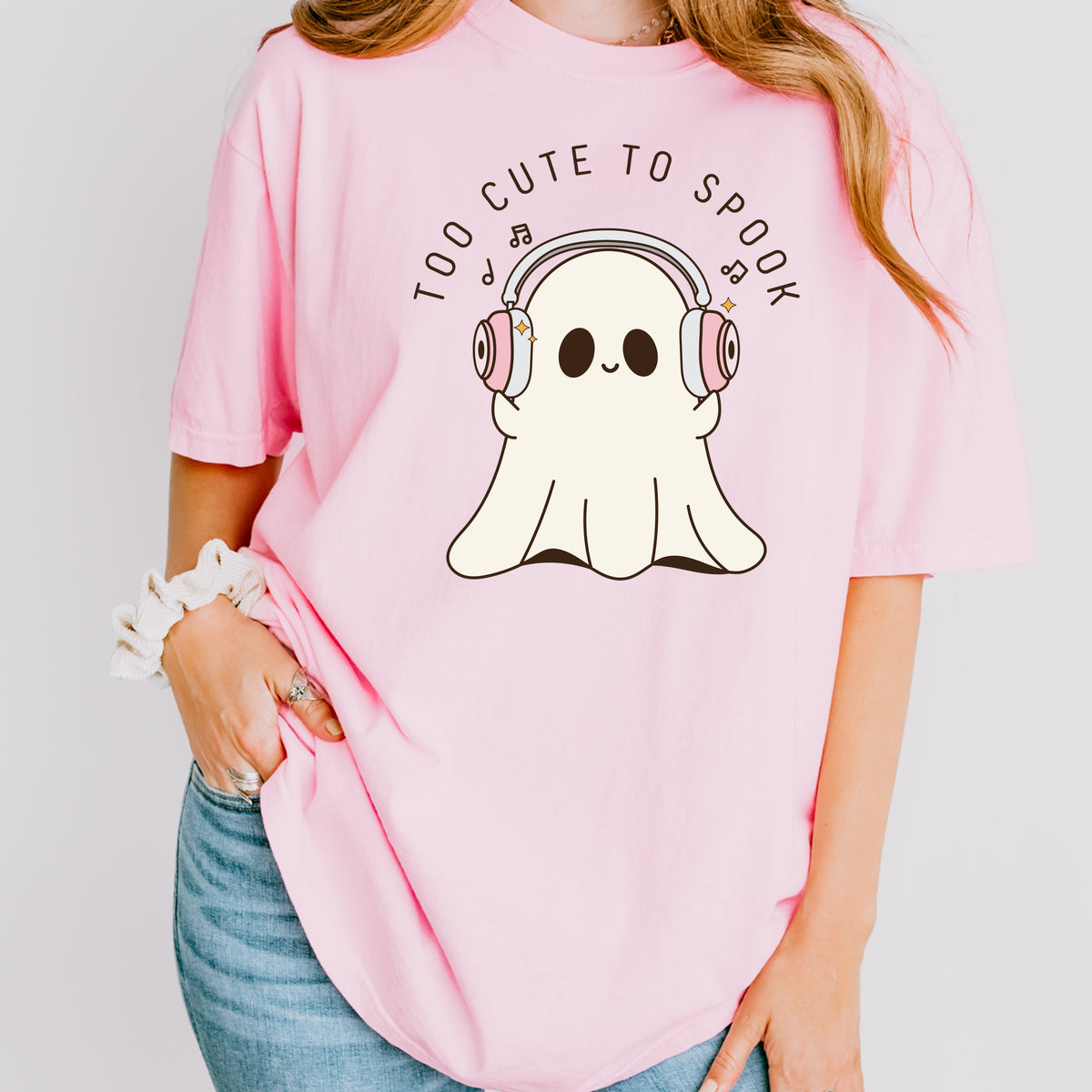 Too Cute To Spook Halloween -Adult Comfort Colors T-Shirt