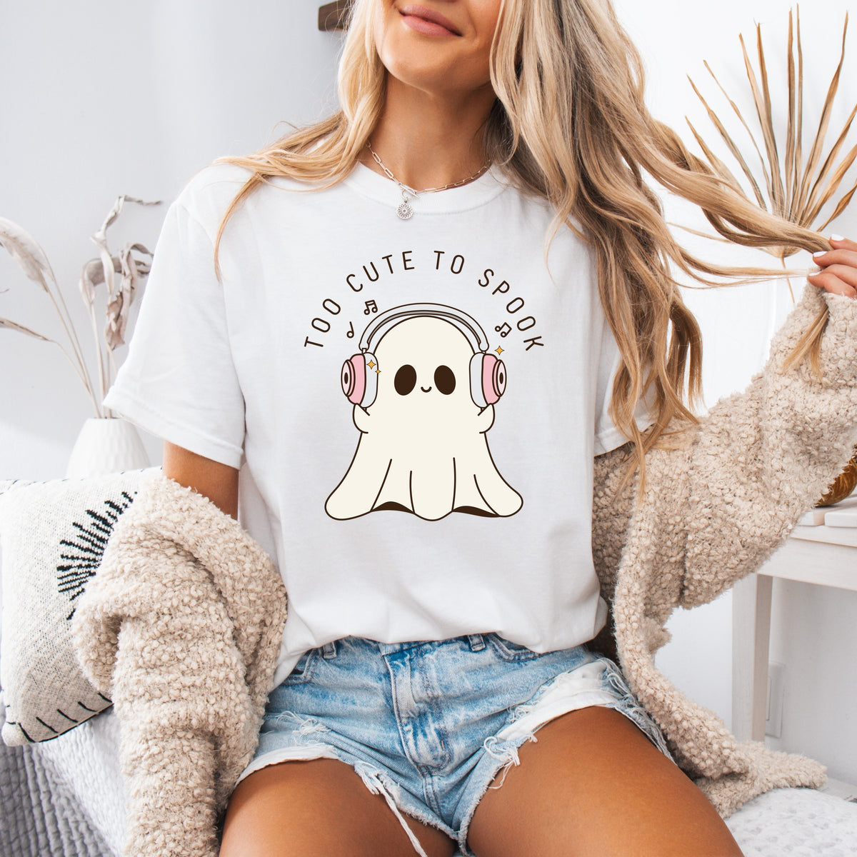 Too Cute To Spook Halloween -Adult Comfort Colors T-Shirt