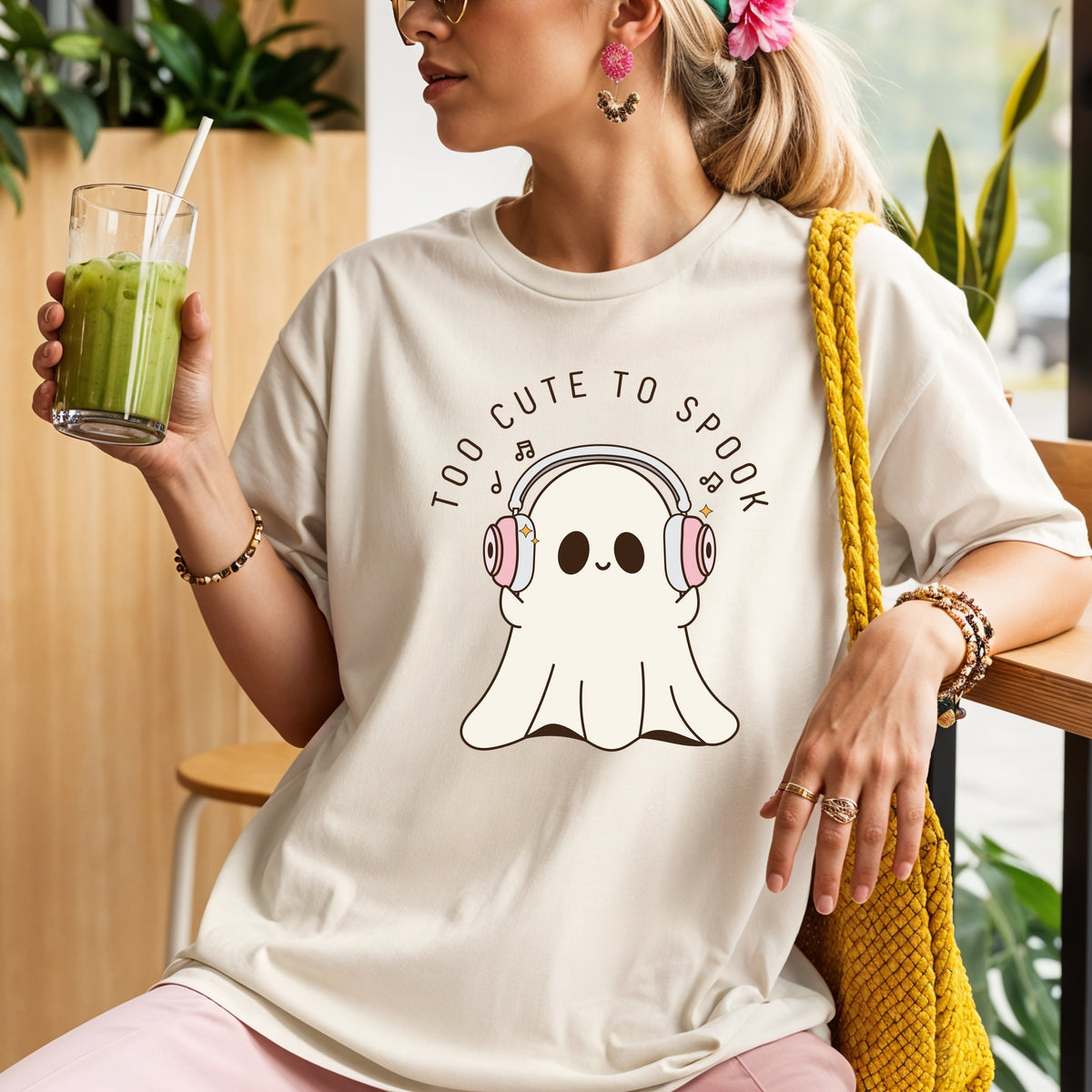 Too Cute To Spook Halloween -Adult Comfort Colors T-Shirt