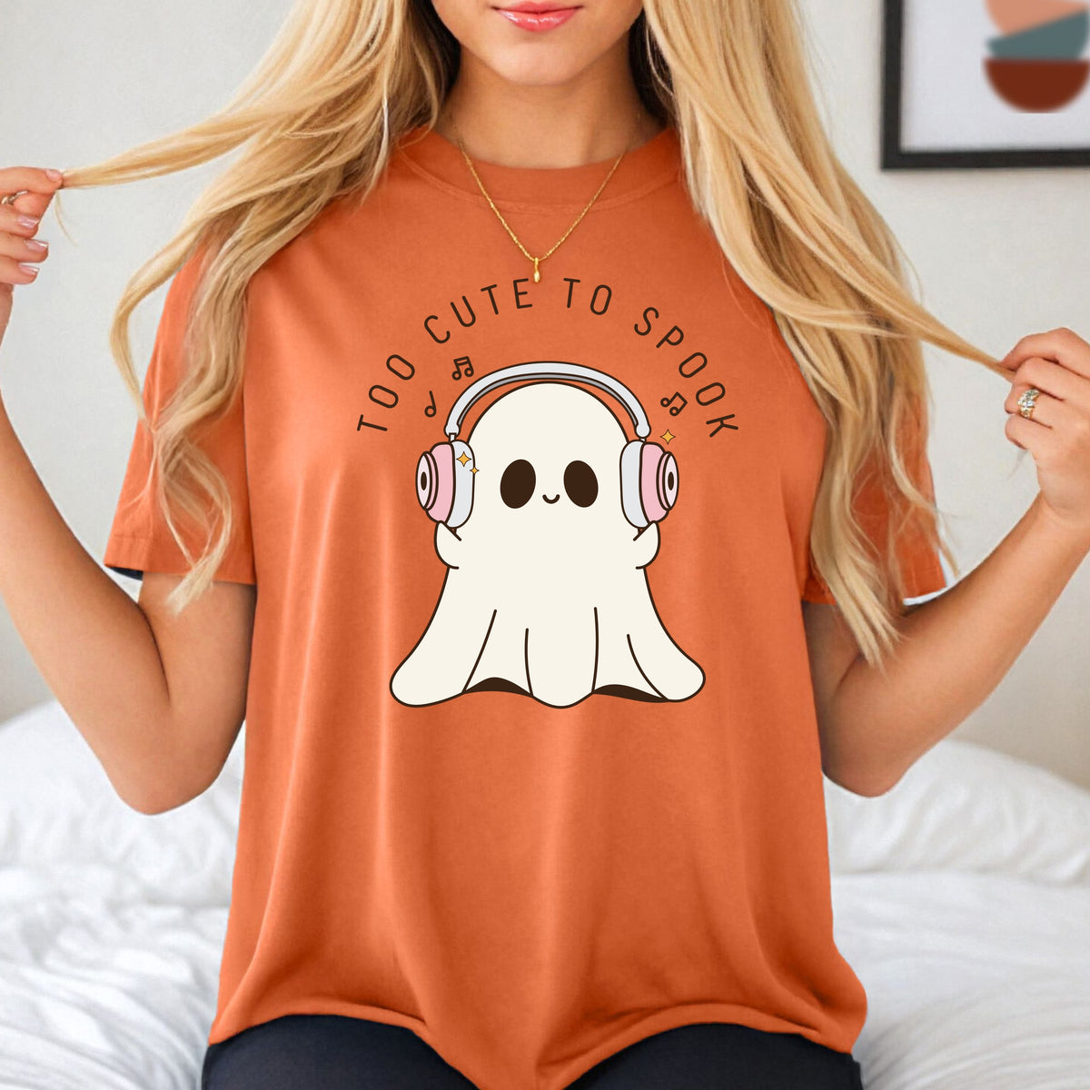 Too Cute To Spook Halloween -Adult Comfort Colors T-Shirt