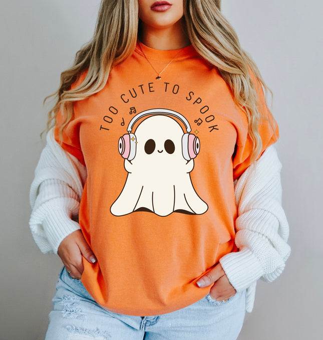Too Cute To Spook Halloween -Adult Comfort Colors T-Shirt