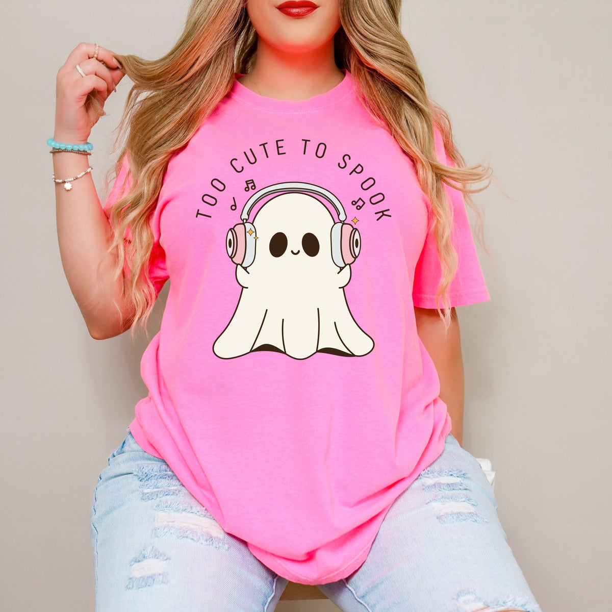 Too Cute To Spook Halloween -Adult Comfort Colors T-Shirt