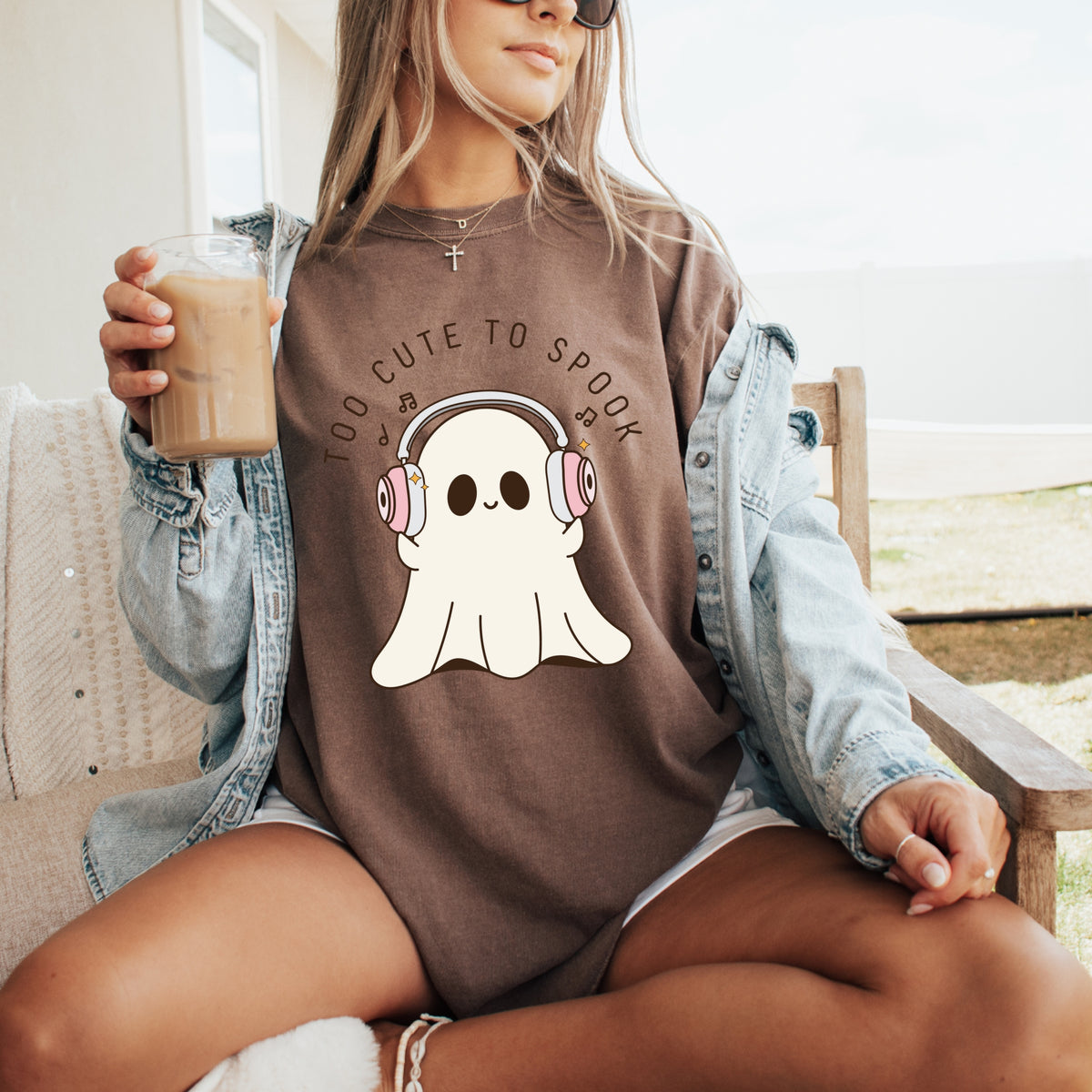 Too Cute To Spook Halloween -Adult Comfort Colors T-Shirt