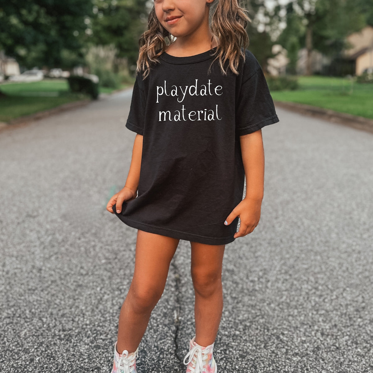 Playdate Material Kids - Youth Comfort Colors T-Shirt