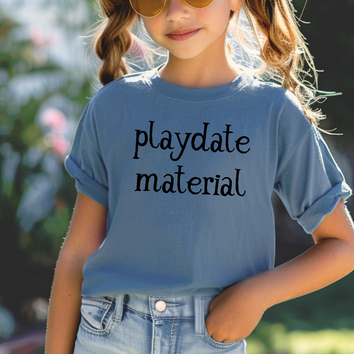 Playdate Material Kids - Youth Comfort Colors T-Shirt