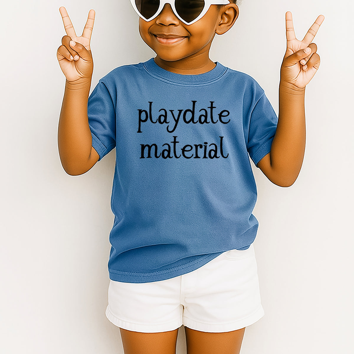 Playdate Material - Youth Comfort Colors T-Shirt