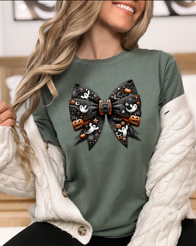 Ribbon Halloween Printed Comfort Colors T-Shirt 