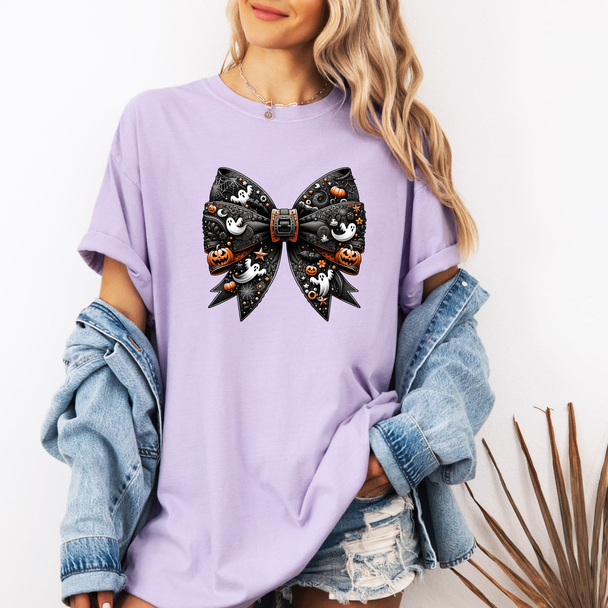 Ribbon Halloween Printed Comfort Colors T-Shirt 