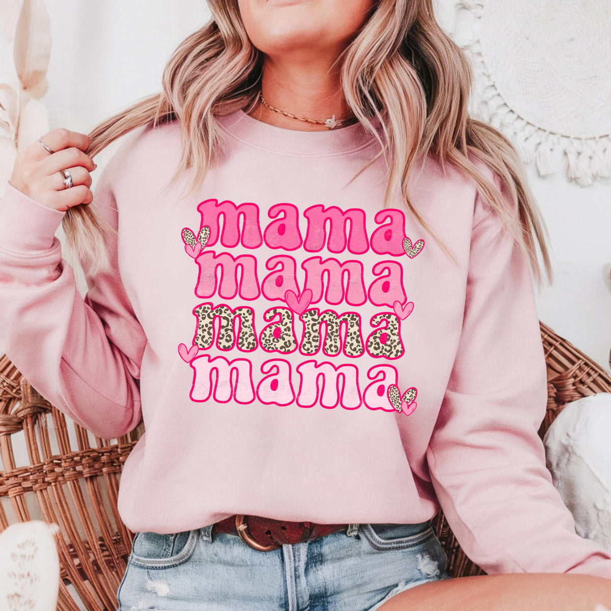 Mama Colorful - Adult Crewneck Sweatshirt