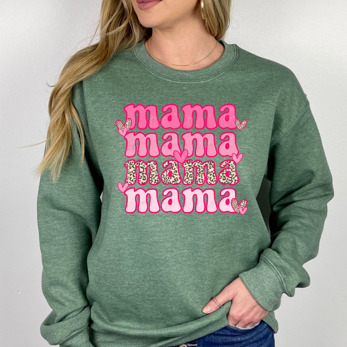 Mama Colorful - Adult Crewneck Sweatshirt