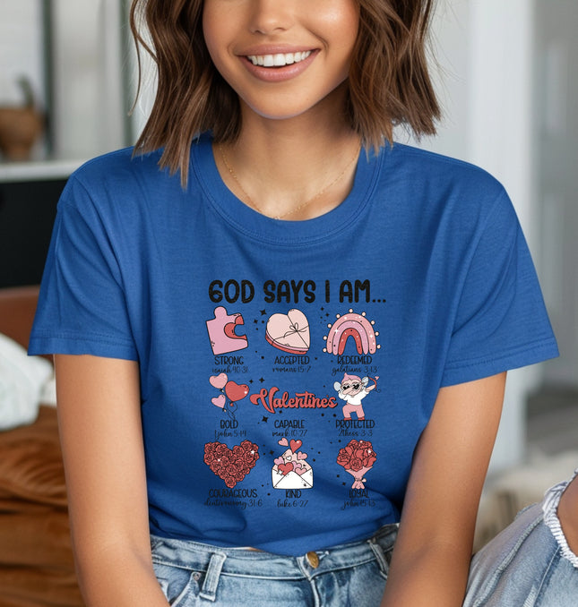 God Says I Am - Softstyle 100% Cotton T-Shirt – Comfy Unisex Fit, Premium Quality Tee