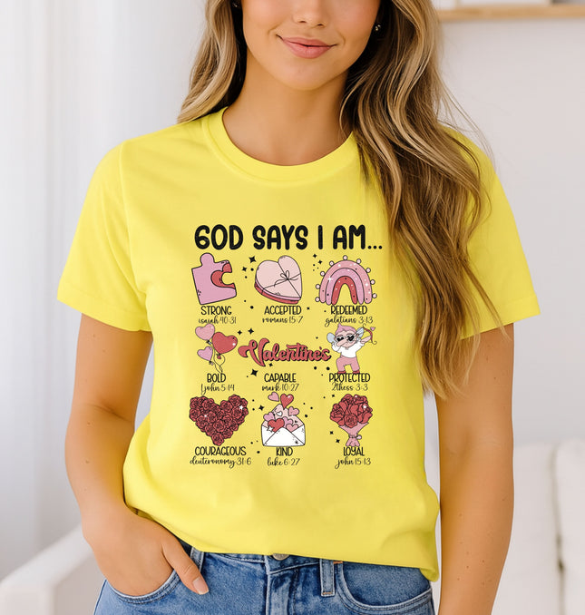 God Says I Am - Softstyle 100% Cotton T-Shirt – Comfy Unisex Fit, Premium Quality Tee