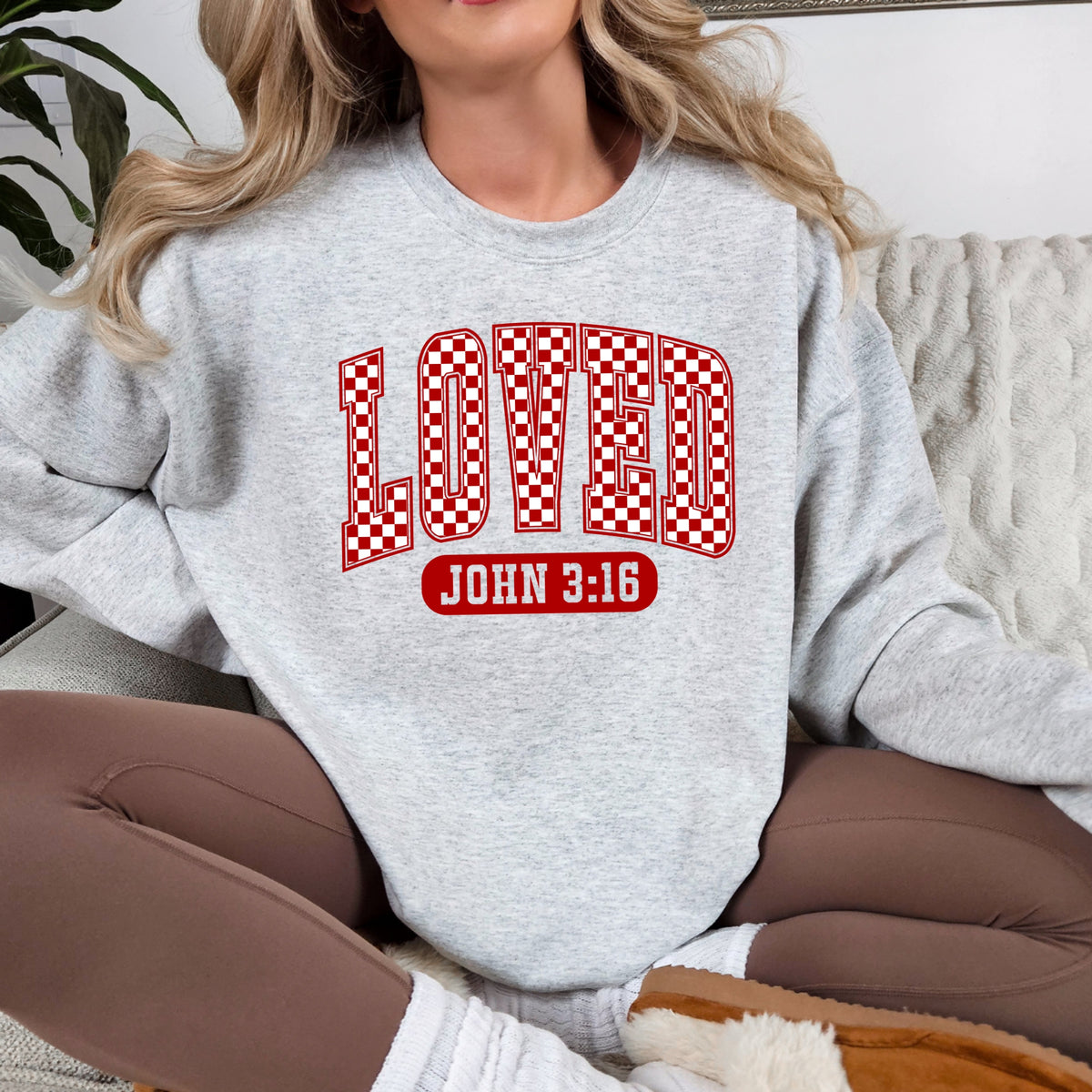 Loved Quote - Adult Crewneck Sweatshirt