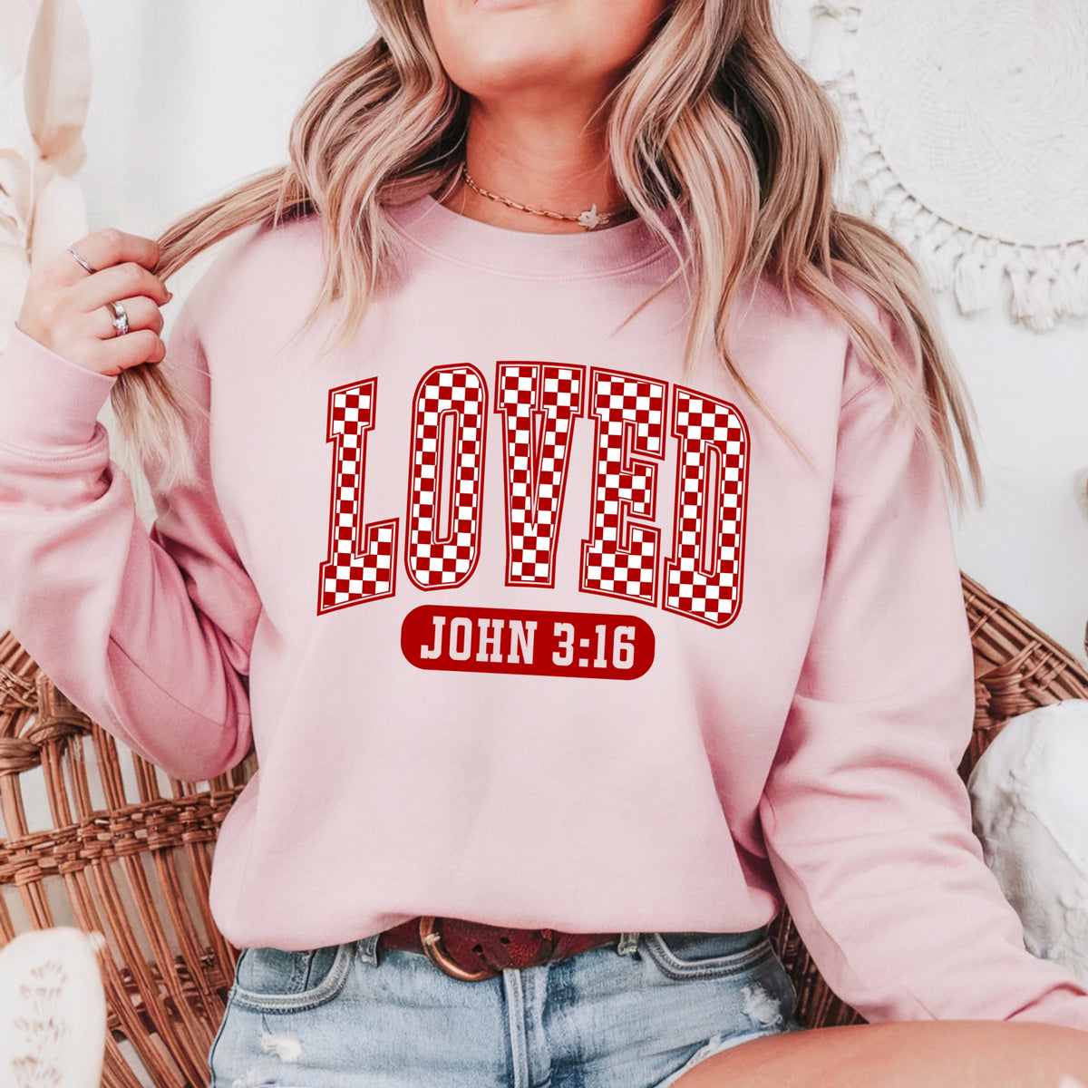 Loved Quote - Adult Crewneck Sweatshirt