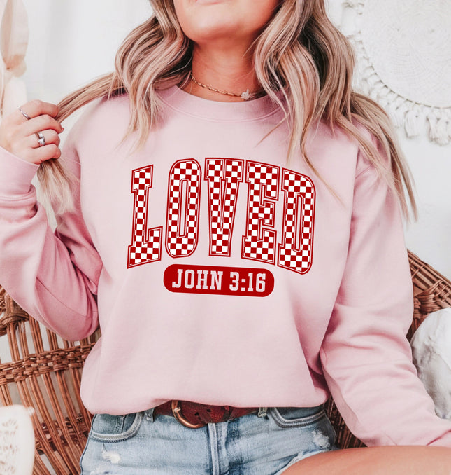 Loved Quote - Adult Crewneck Sweatshirt