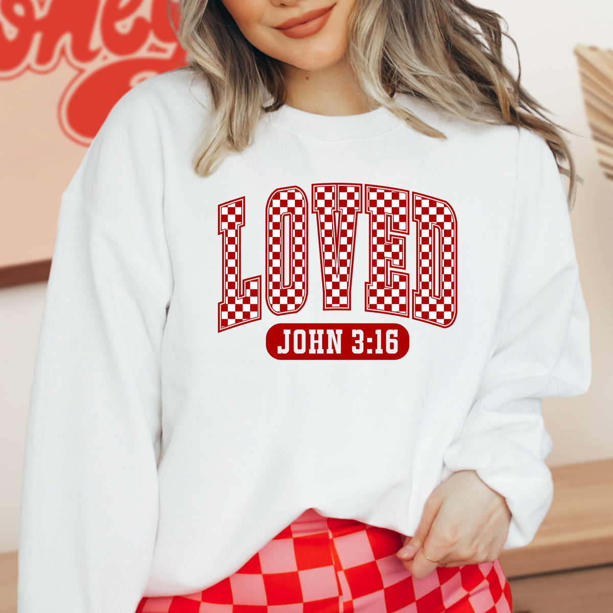 Loved Quote - Adult Crewneck Sweatshirt