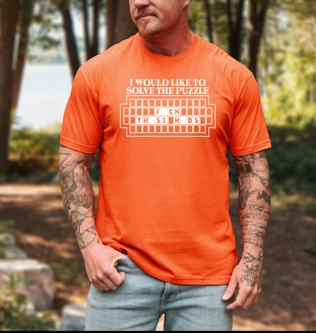 I Would Like to Solve The Puzzle Tee - Savage T-Shirt, Unfiltered Mood, Millennial Humor - Softstyle 100% Cotton T-Shirt – Comfy Unisex Fit, Premium Quality Tee