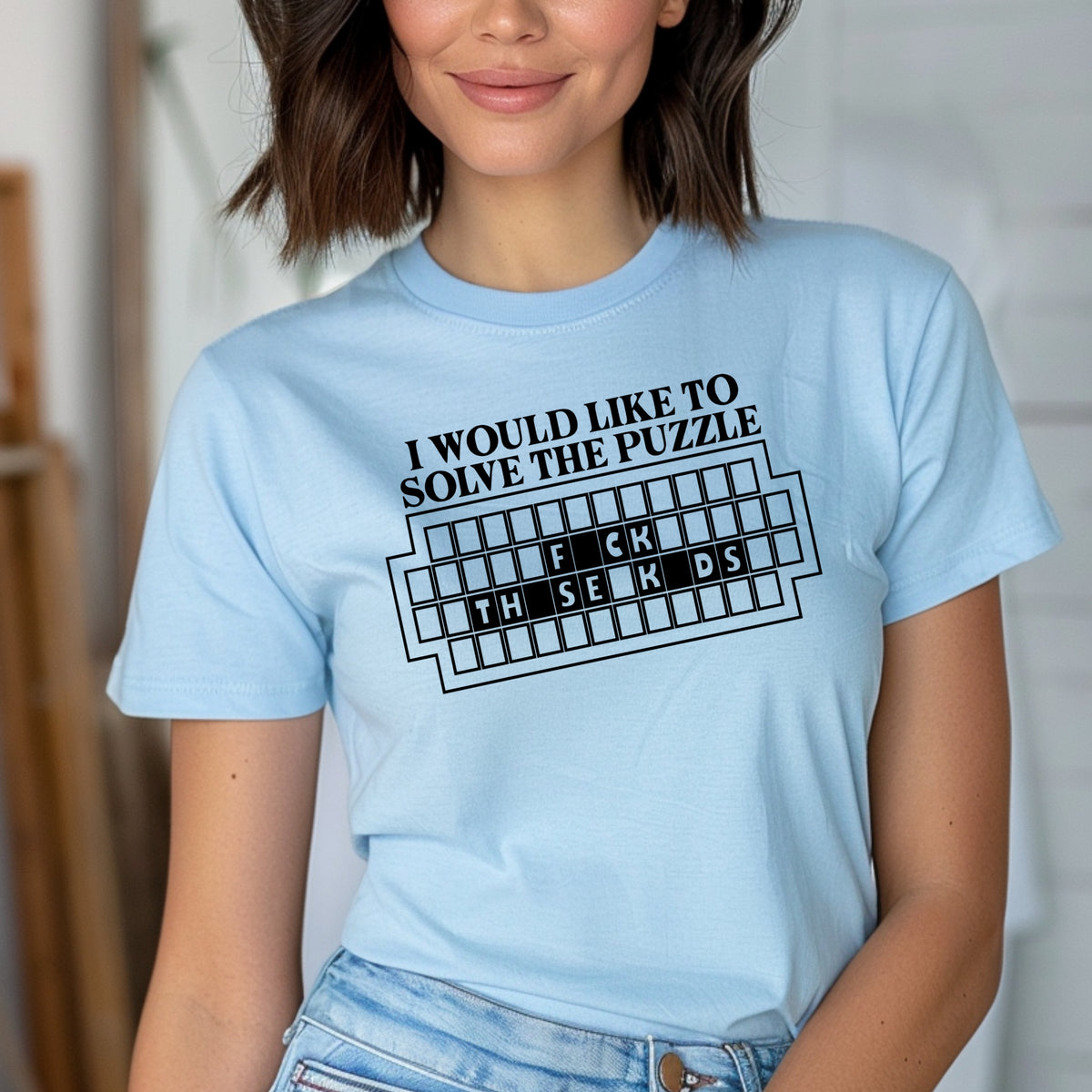I Would Like to Solve The Puzzle Tee - Savage T-Shirt, Unfiltered Mood, Millennial Humor - Softstyle 100% Cotton T-Shirt – Comfy Unisex Fit, Premium Quality Tee