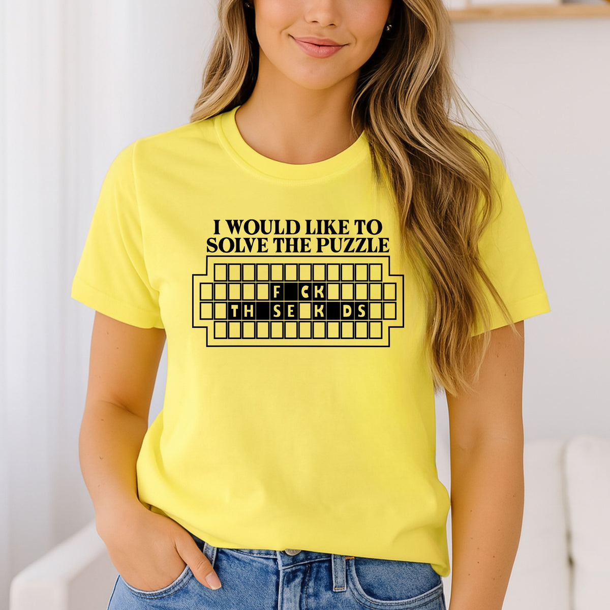 I Would Like to Solve The Puzzle Tee - Savage T-Shirt, Unfiltered Mood, Millennial Humor - Softstyle 100% Cotton T-Shirt – Comfy Unisex Fit, Premium Quality Tee