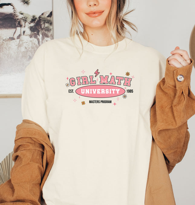 Girl Math University –  Adult Softstyle T-Shirt
