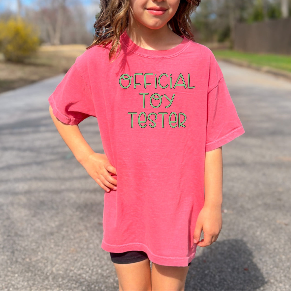 Official Toy Tester - Youth Comfort Colors Garment-Dyed Heavyweight T-Shirt