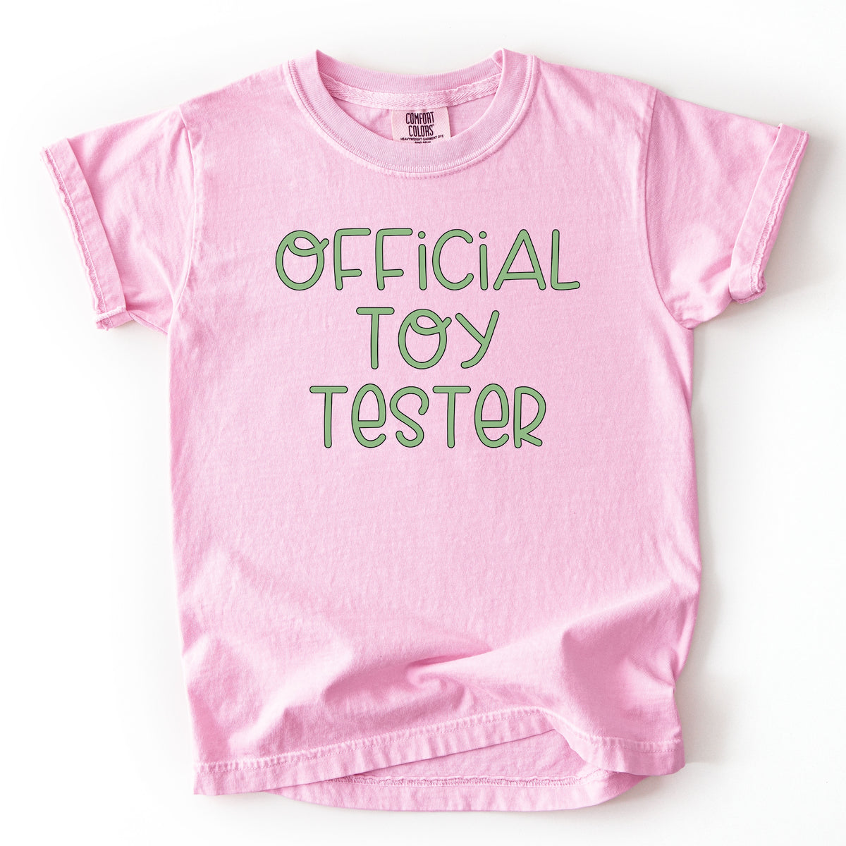 Official Toy Tester - Youth Comfort Colors Garment-Dyed Heavyweight T-Shirt