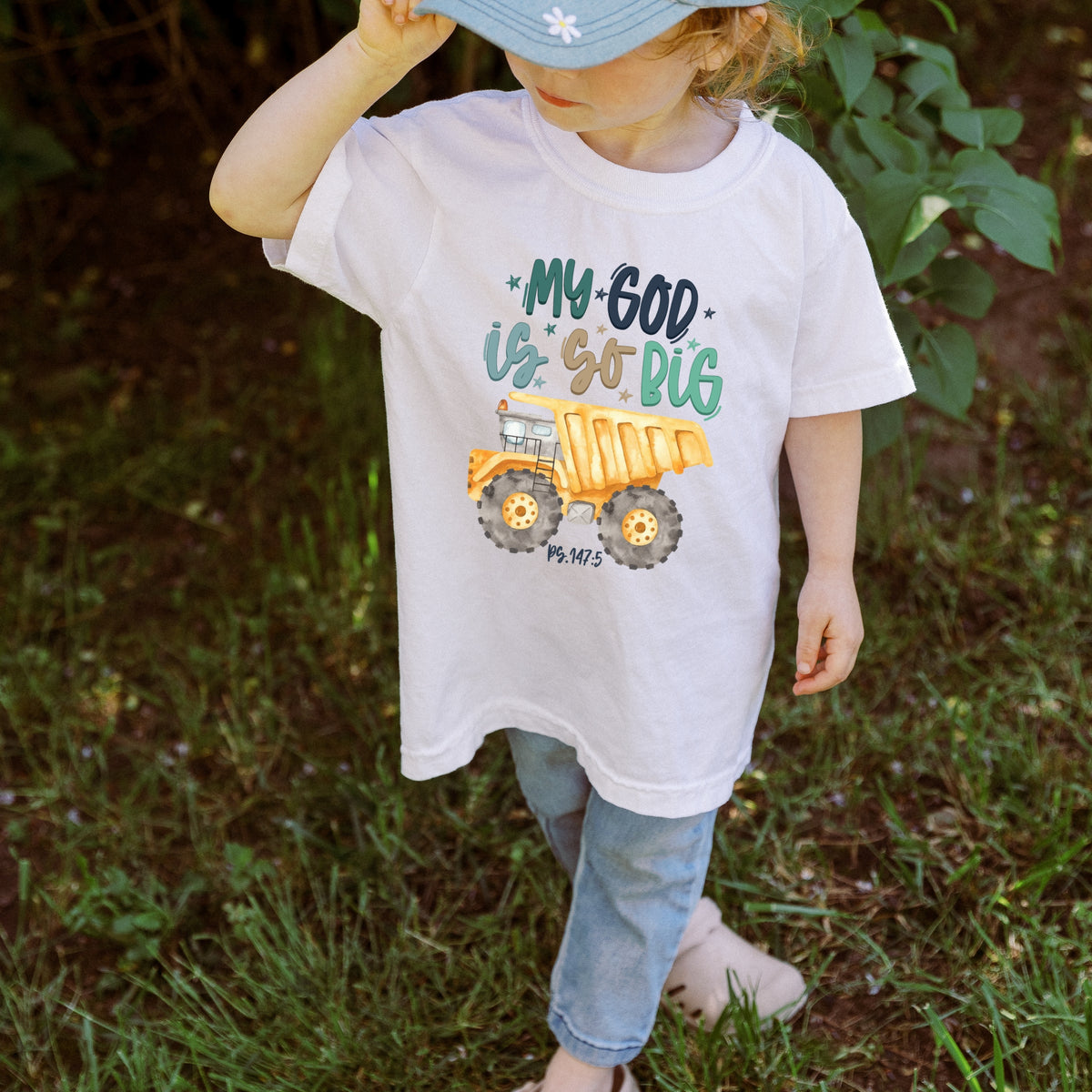 My God is So Big- God's Power Lesson, Nurture Faith, Teaching God's Greatness - Youth Comfort Colors Garment-Dyed Heavyweight T-Shirt