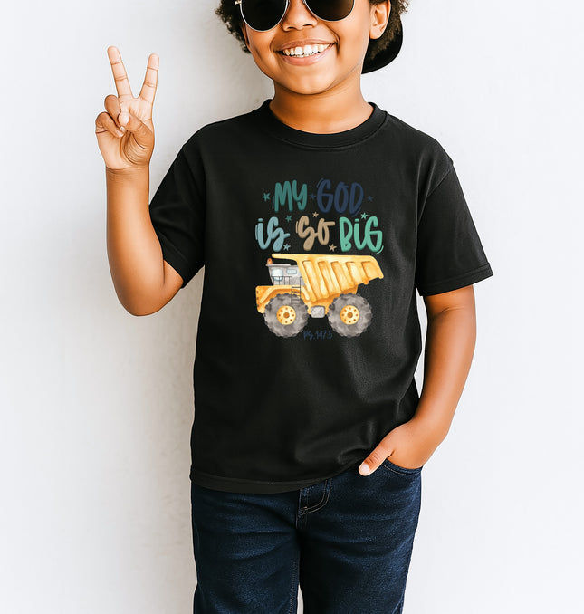 My God is So Big- God's Power Lesson, Nurture Faith, Teaching God's Greatness - Youth Comfort Colors Garment-Dyed Heavyweight T-Shirt