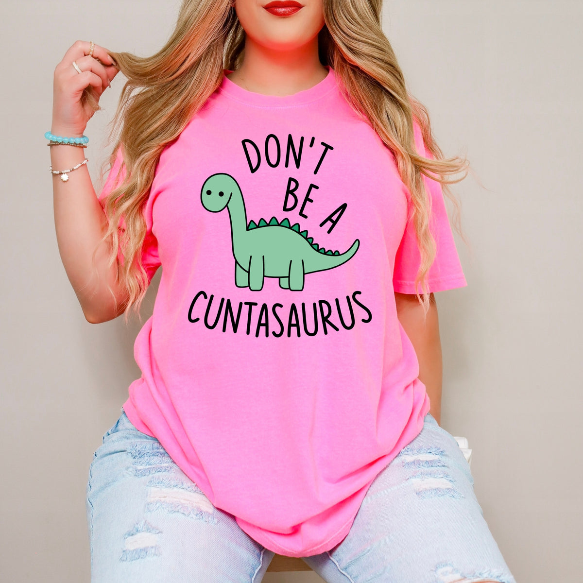 Dont Be A Cuntasaurus - Unisex Comfort Colors Garment-Dyed Heavyweight T-Shirt