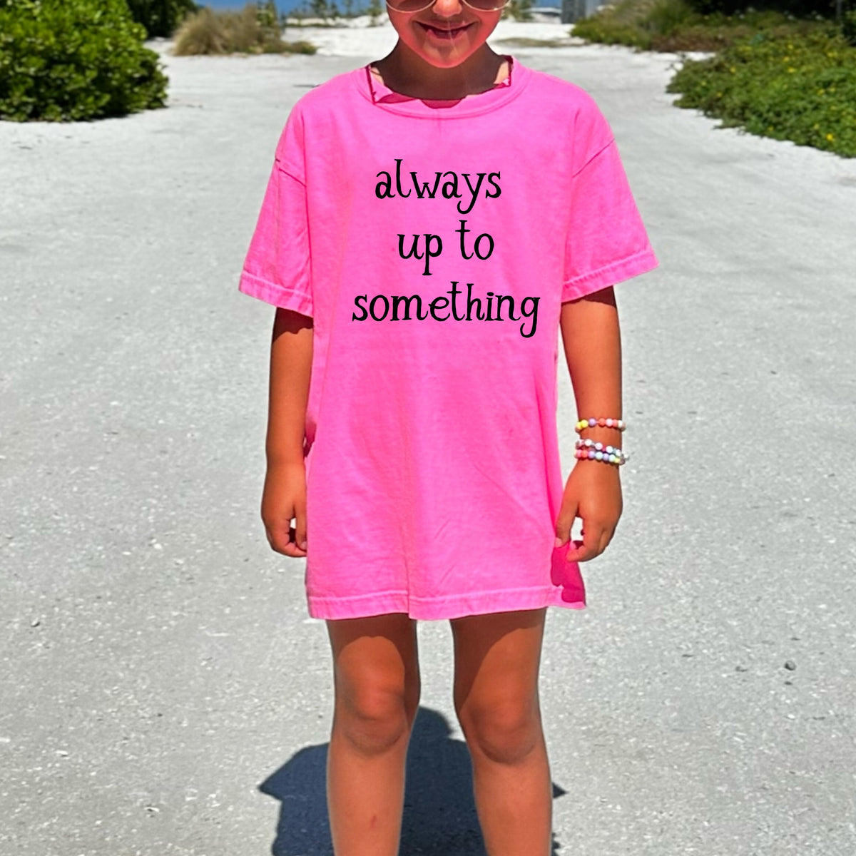 Always Up To Something Kids  - Youth Comfort Colors T-Shirt