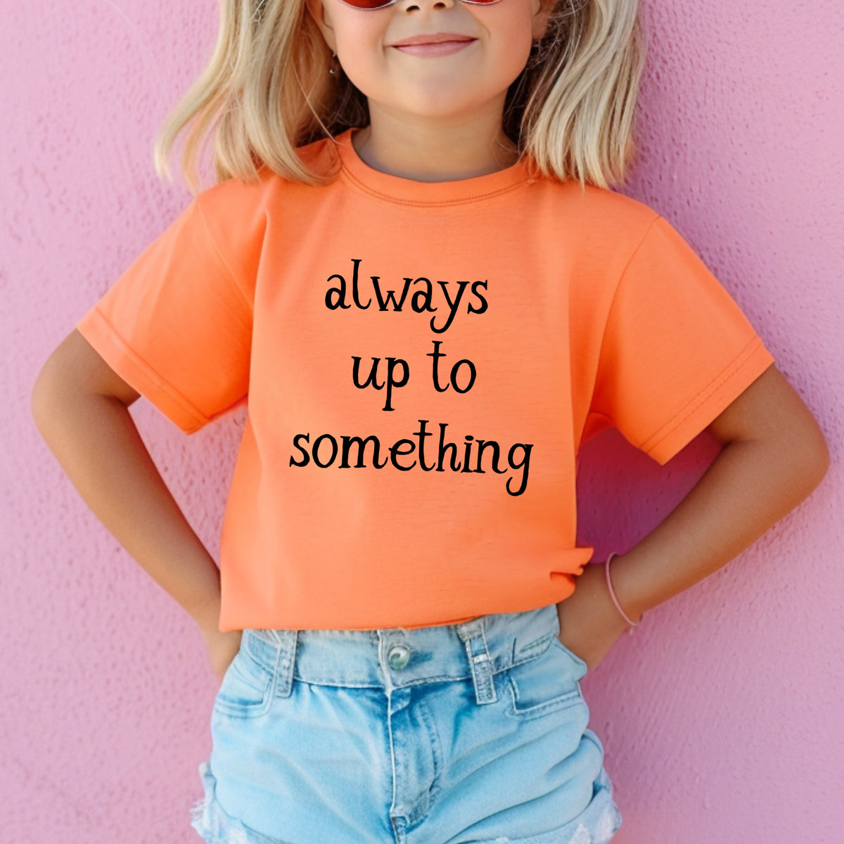 Always Up To Something Kids  - Youth Comfort Colors T-Shirt