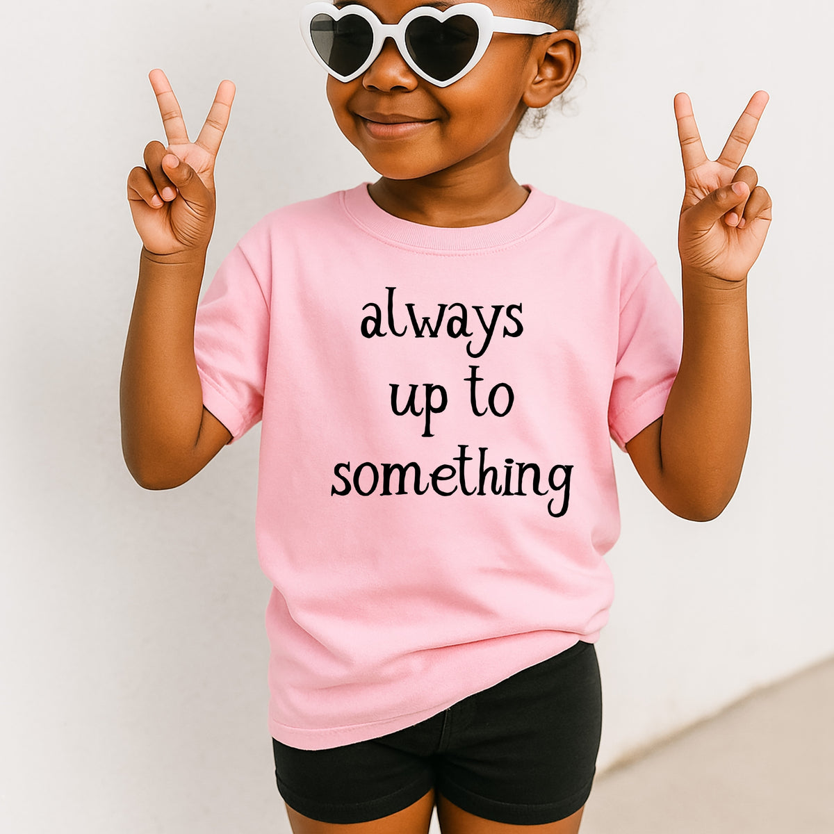 Always Up To Something - Youth Comfort Colors T-Shirt