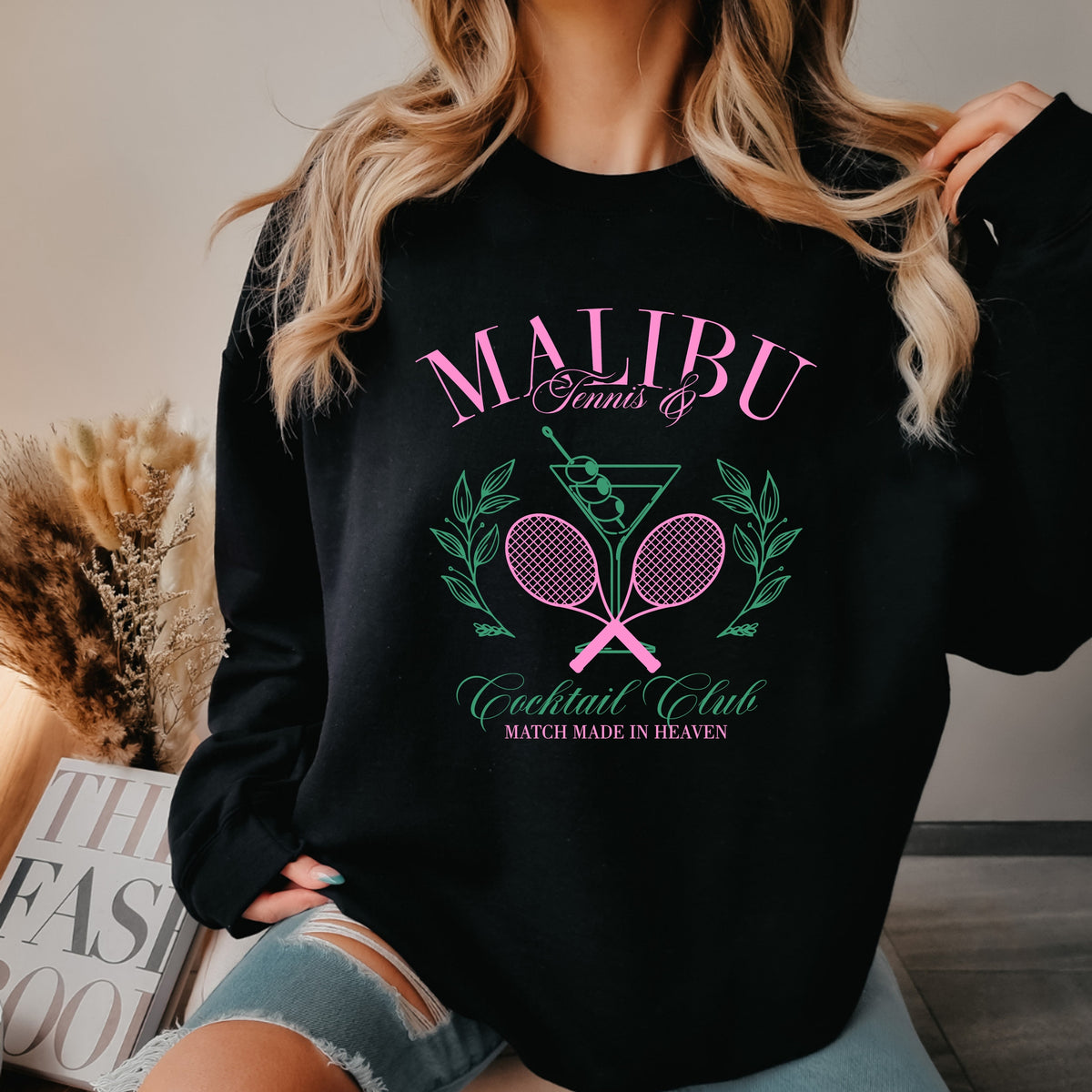 Malibu Tennis and Active Club - Adult Crewneck Sweatshirt