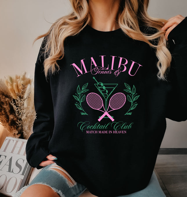 Malibu Tennis and Active Club - Adult Crewneck Sweatshirt