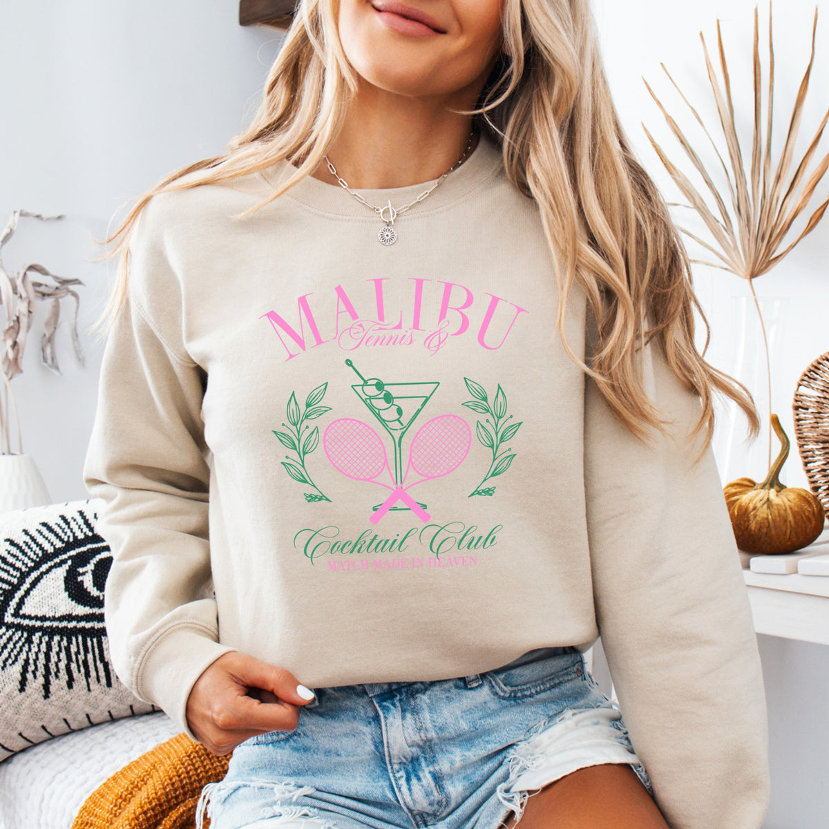 Malibu Tennis and Active Club - Adult Crewneck Sweatshirt