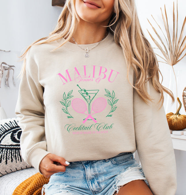 Malibu Tennis and Active Club - Adult Crewneck Sweatshirt